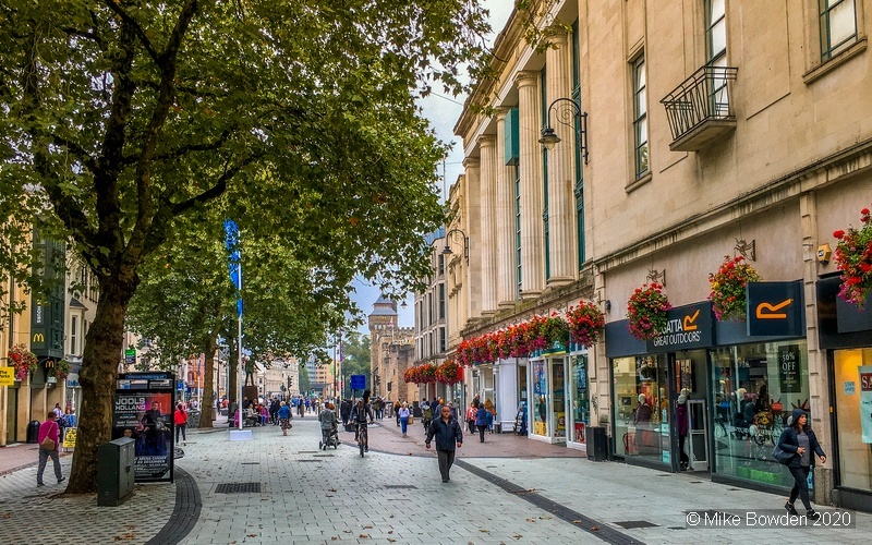 Glamorgan.  Cardiff Town Centre.