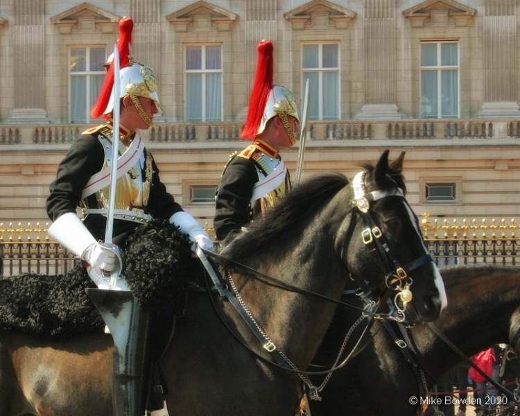 London, Horse Guards passing Buckingham Palace.