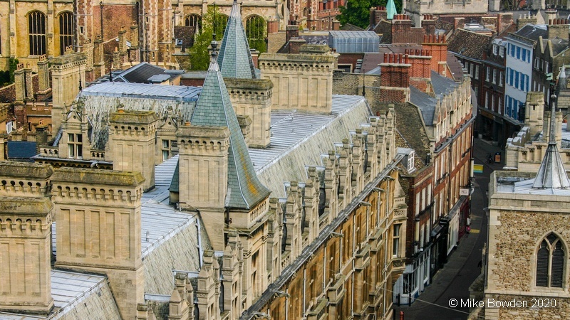 Cambridgeshire.  Cambridge Rooftops.