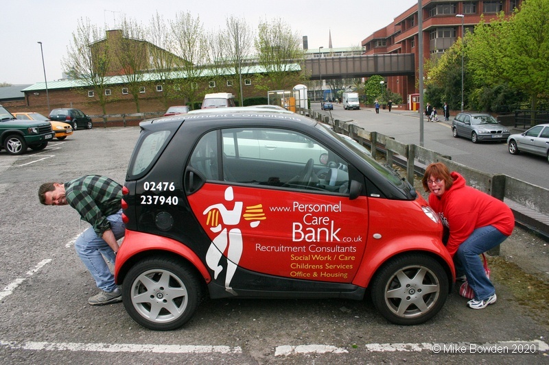 Warwickshire.  Coventry. Put that car down please.