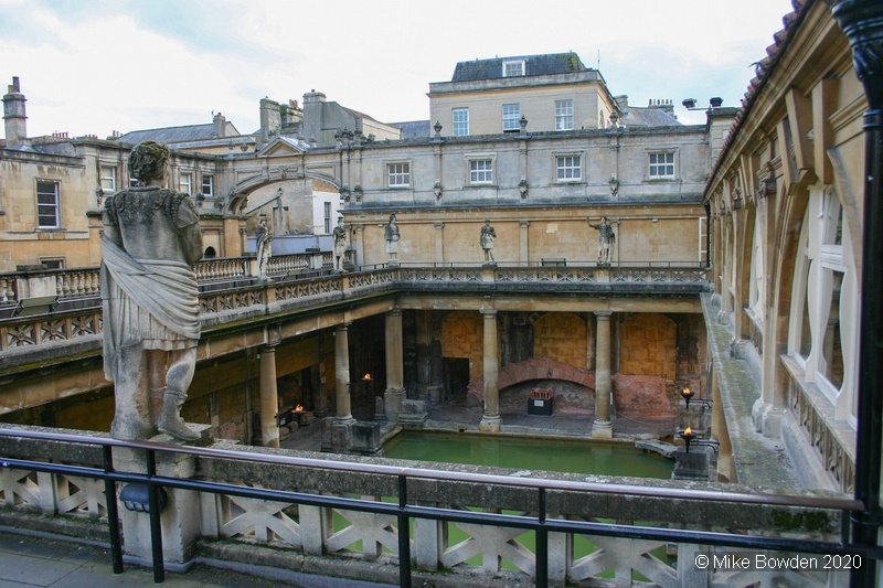 Somerset.  City of Bath, Roman baths.