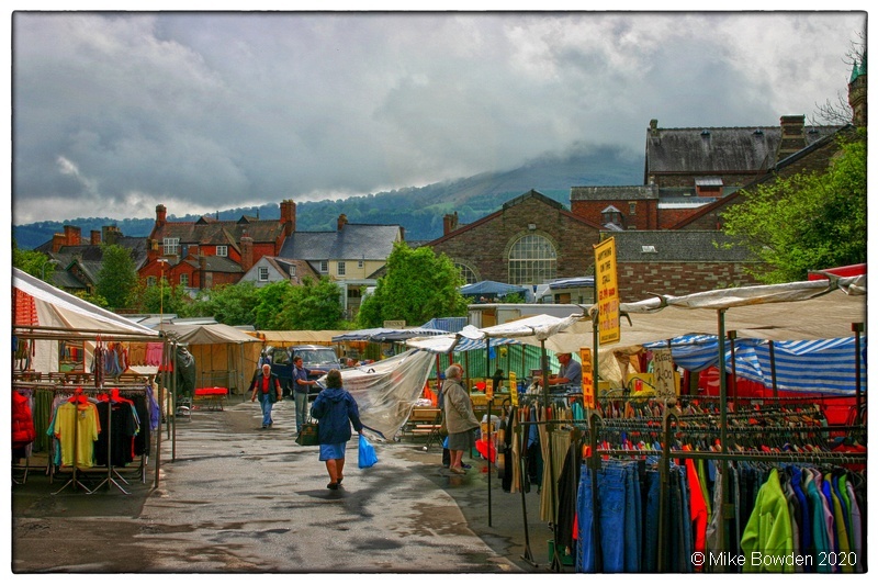 Monmouthshire.  Abergavenny, market