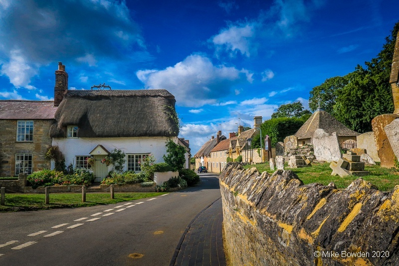 Worcestershire.  Cotswolds, The village  of Bretforton.