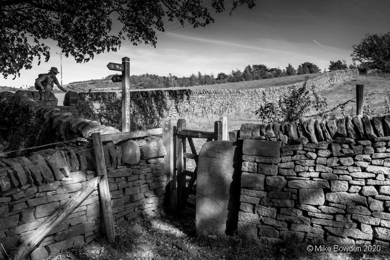 Cheshire.  Bollington public foot path.