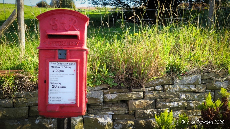 Cheshire.  Post box Bollington