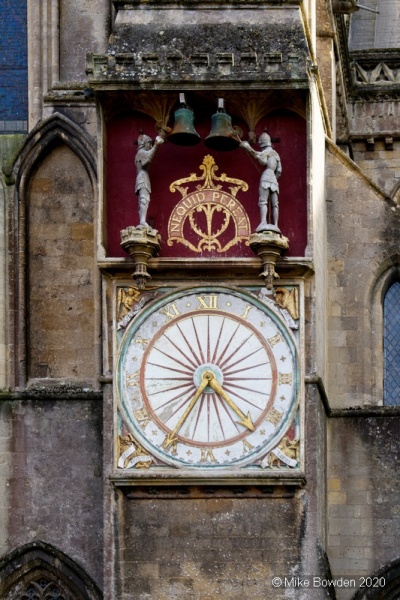 Somerset.  Wells ancient working clock