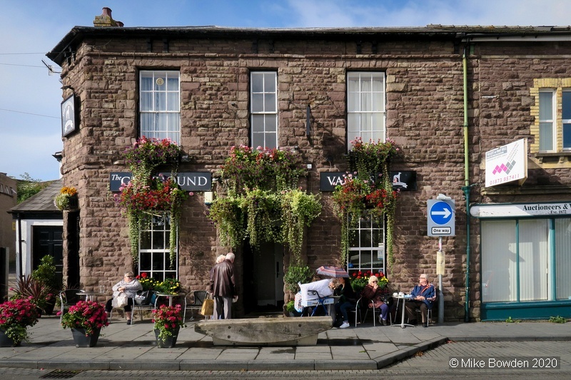 Monmouthshire.  Abergavenny market pub.