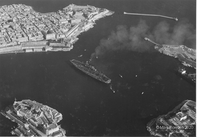 Aerial-view-Ark-Royal-in-Grand-Harbour-Malta