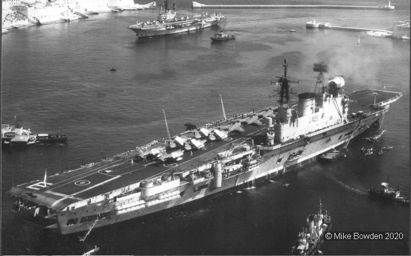 HMS-Eagle-and-Hermes-Grand-Harbour-Malta