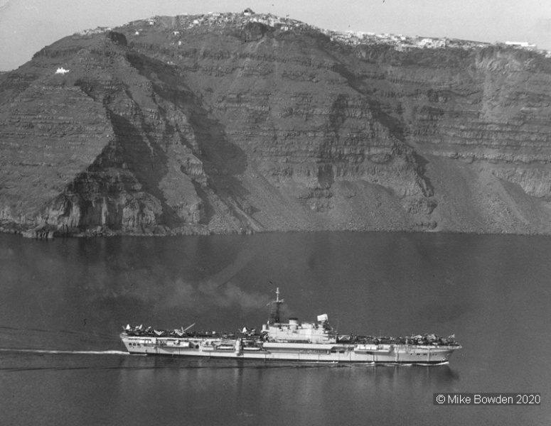 HMS-Hermes-in-Santorin-in-the-Aegean