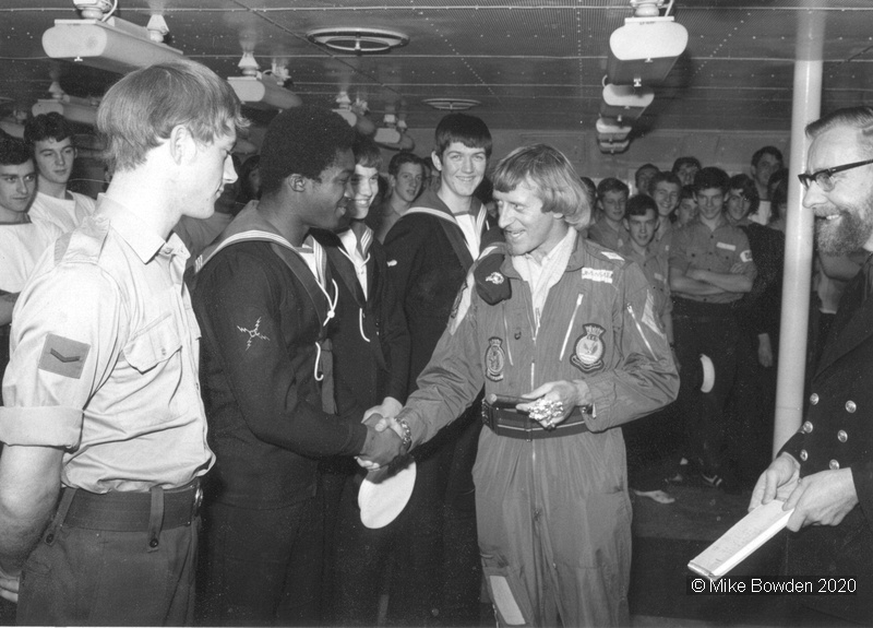Jimmy-Saville-meets-Ark-Royal-crew