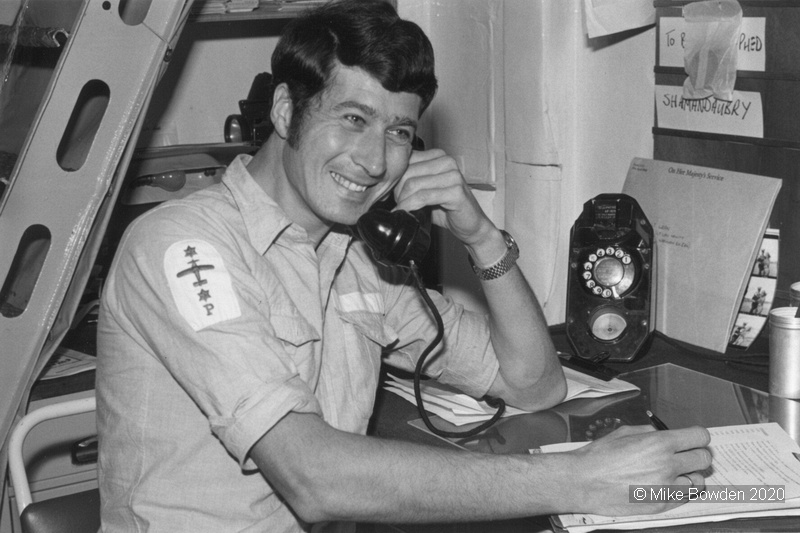 Mick-at-desk-Ark-Royal-photo-section