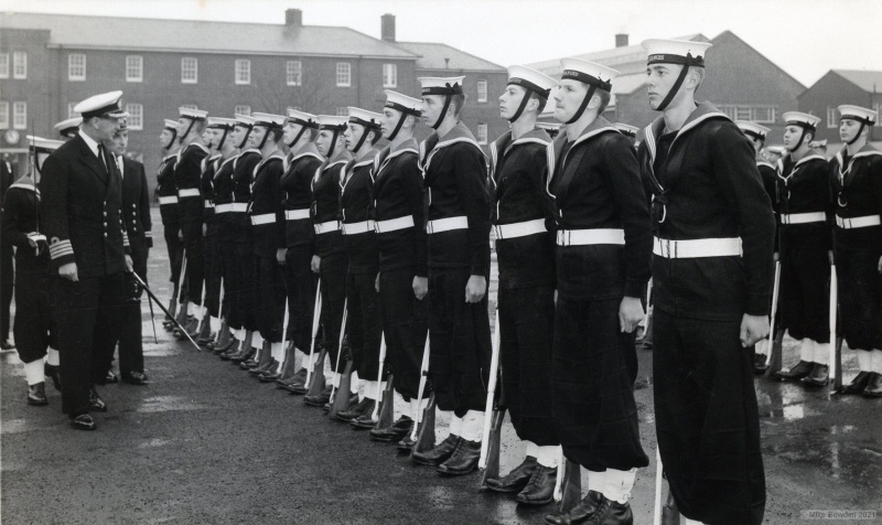 HMS Ganges guard inspection 1961