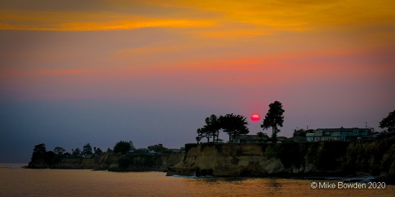 California.  Capitola Sunset.
