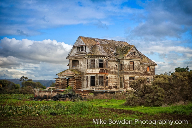 California.  Weathered Home,